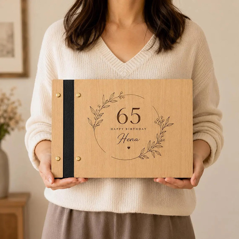 Custom Photo Book - อัลบั้มภาพวันเกิดครบรอบ 50, 60, 70 ปีแบบสั่งทำพิเศษ, ของขวัญสุดพิเศษสำหรับคุณแม่และคุณย่า,