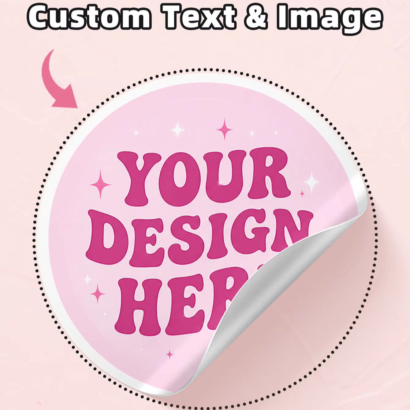 1-130 ชิ้นสติกเกอร์กลม PVC ใสแ - Personalised Candle Label บทวิจารณ์และราคา
