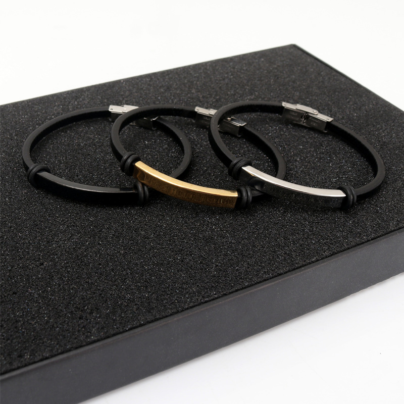 กำไลข้อมือหนังปรับชื่อได้บางสไ - Coordinates Bracelet บทวิจารณ์และราคา