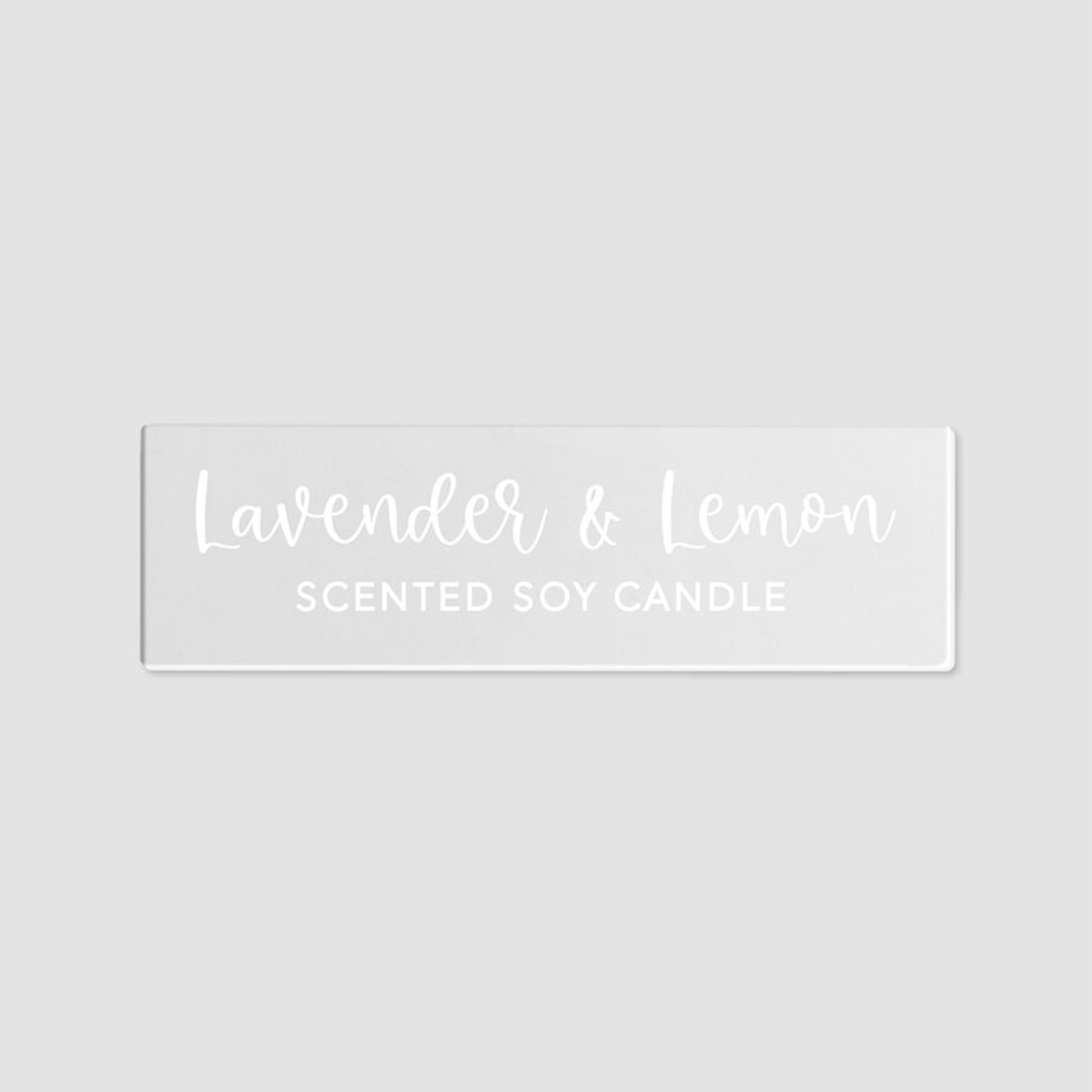 50pcs 45x15 มม.ส่วนบุคคล CUSTO - Personalised Candle Label บทวิจารณ์และราคา