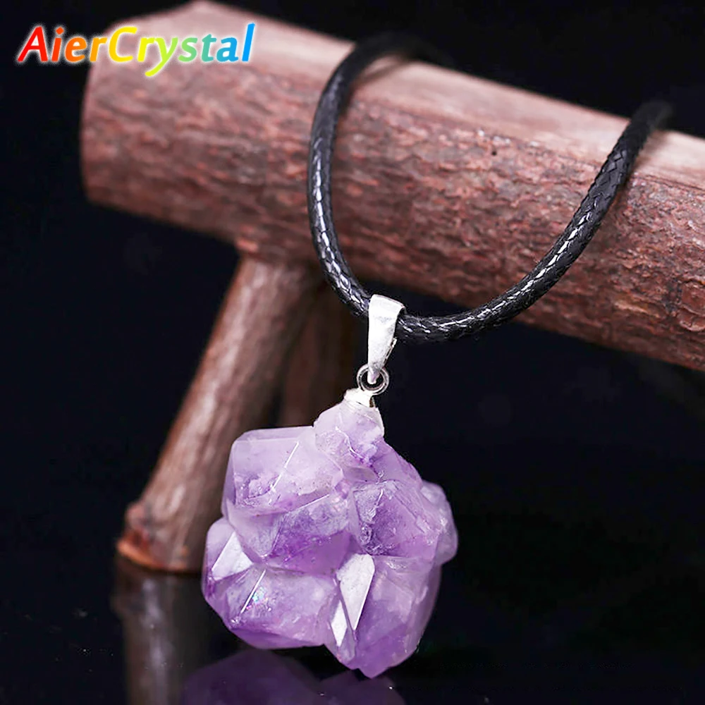 ธรรมชาติอุรุกวัยอเมทิสต์หินหยา - Birth Flower Necklace บทวิจารณ์และราคา