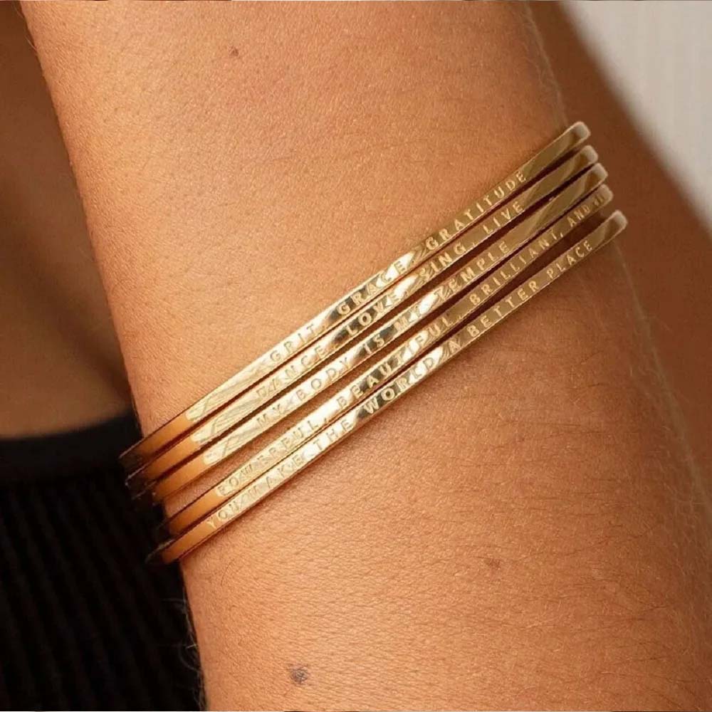 คู่แกะสลักชื่อข้อความที่กําหนด - Coordinates Bracelet บทวิจารณ์และราคา
