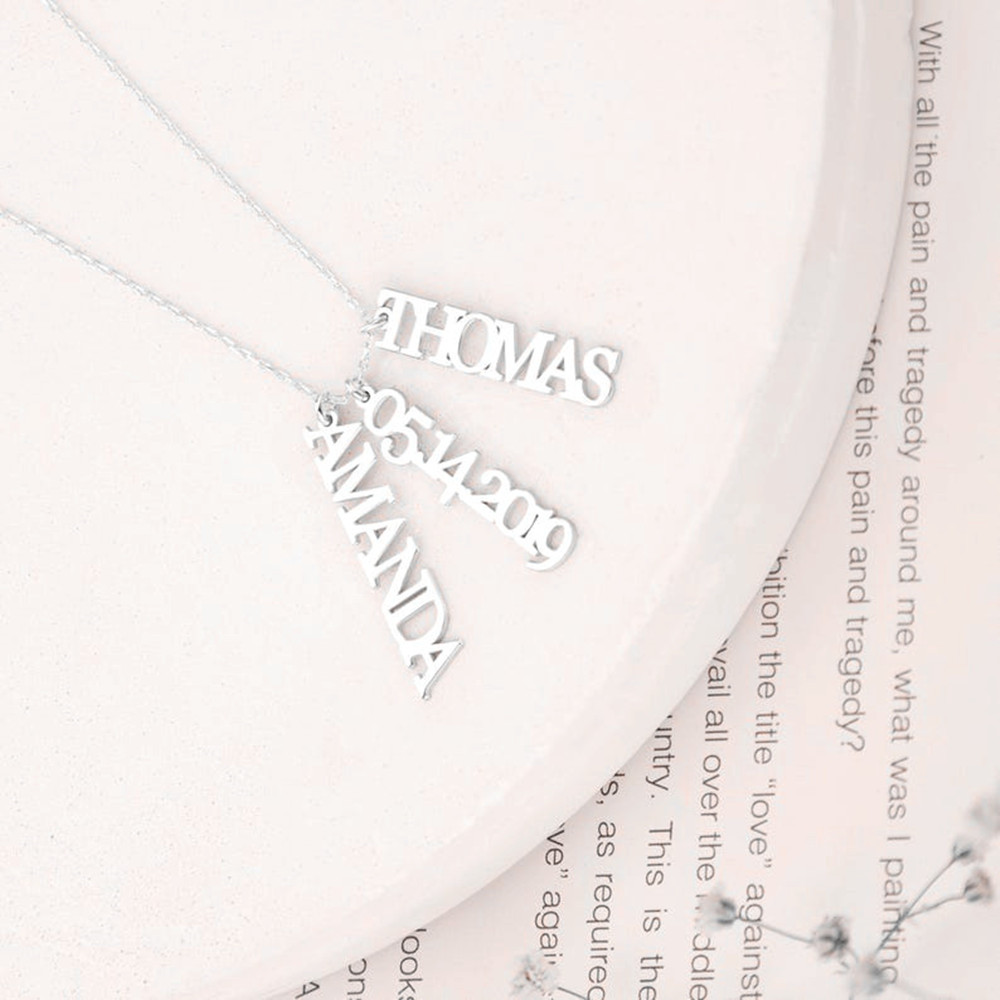 สร้อยคอชื่อหลายชื่อแบบกำหนดเอง - Birth Flower Necklace บทวิจารณ์และราคา